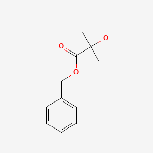 Chemical structure of Benzyl 2-Methoxy-2-methylpropionate