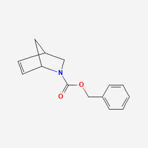 Chemical structure of Benzyl 2-azabicyclo[2.2.1]hept-5-ene-2-carboxylate