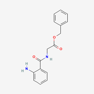 Chemical structure of Benzyl 2-(2-aminobenzamido)acetate