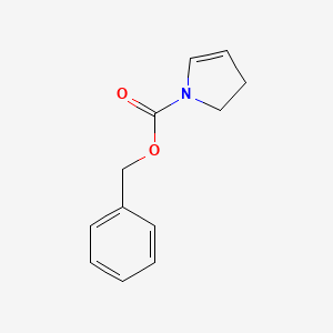 Chemical structure of Benzyl 2,3-dihydro-1H-pyrrole-1-carboxylate