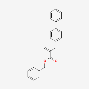 Chemical structure of Benzyl 2-(4-phenylbenzyl)acrylate