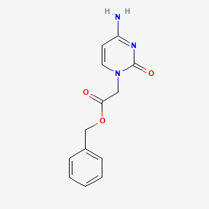 Chemical structure of Benzyl 2-(4-Amino-2-Oxopyrimidin-1(2H)-Yl)Acetate