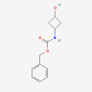 Chemical structure of Benzyl (3-hydroxycyclobutyl)carbamate