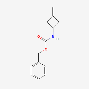 Chemical structure of Benzyl (3-methylenecyclobutyl)carbamate