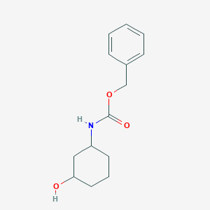 Chemical structure of Benzyl (3-hydroxycyclohexyl)carbamate