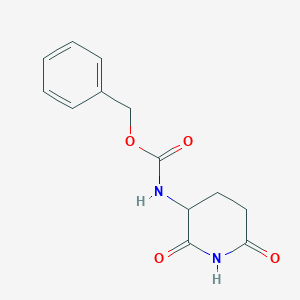 Chemical structure of 3-N-Cbz-amino-2,6-Dioxo-piperidine