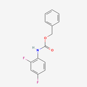 Chemical structure of Benzyl (2,4-difluorophenyl)carbamate