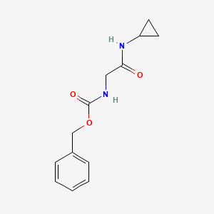 Chemical structure of Benzyl N-[(cyclopropylcarbamoyl)methyl]carbamate
