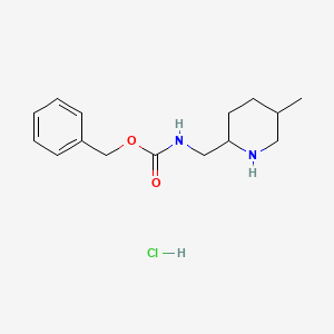 Chemical structure of Benzyl ((5-Methylpiperidin-2-Yl)Methyl)Carbamate Hydrochloride