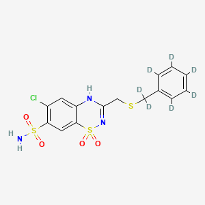 Chemical structure of Benzthiazide-d7