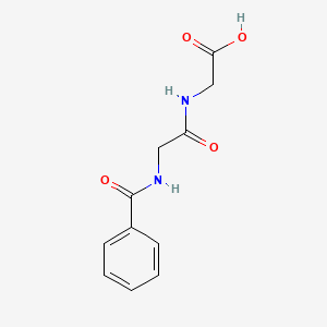 Chemical structure of N-Hippurylglycine