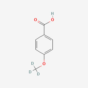 Chemical structure of 4-(2H3)methoxybenzoic acid