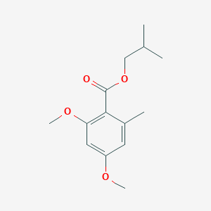 Chemical structure of Isobutyl 2,4-dimethoxy-6-methylbenzoate