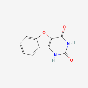 Chemical structure of Benzofuro[3,2-d]pyrimidine-2,4(1H,3H)-dione