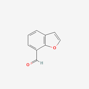 Chemical structure of Benzofuran-7-carbaldehyde