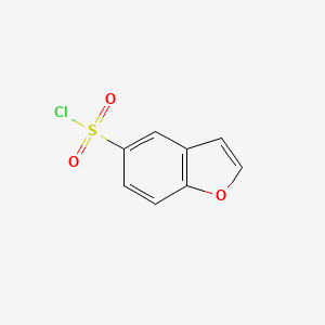Chemical structure of Benzofuran-5-sulfonyl chloride
