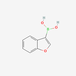 Chemical structure of Benzofuran-3-boronic acid