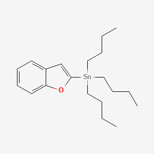 Chemical structure of Benzofuran-2-yltributylstannane