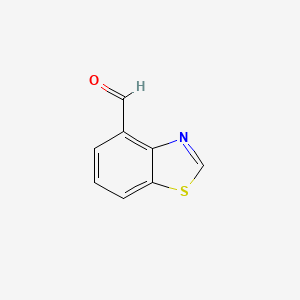Chemical structure of Benzo[d]thiazole-4-carbaldehyde