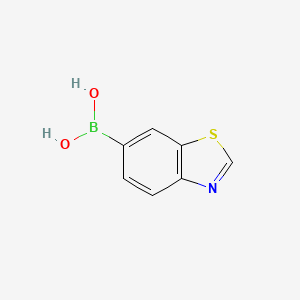 Chemical structure of Benzo[d]thiazol-6-ylboronic acid