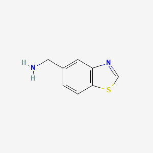 Chemical structure of Benzo[d]thiazol-5-ylmethanamine