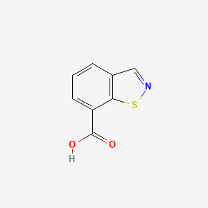 Chemical structure of 1,2-Benzothiazole-7-carboxylic acid