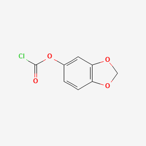 Chemical structure of Benzo[d][1,3]dioxol-5-yl carbonochloridate
