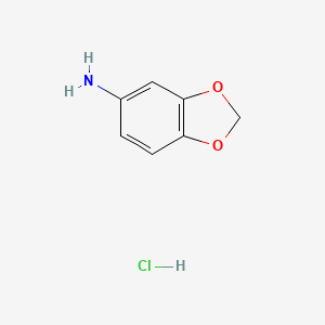 Chemical structure of Benzo[d][1,3]dioxol-5-amine hydrochloride