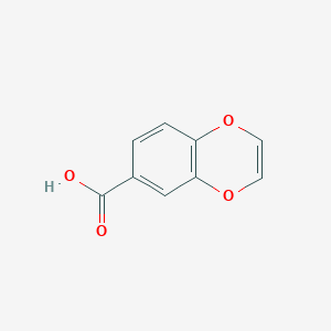 Chemical structure of Benzo[b][1,4]dioxine-6-carboxylic acid