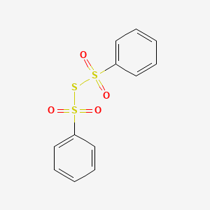 Chemical structure of Bis(phenylsulfonyl) Sulfide