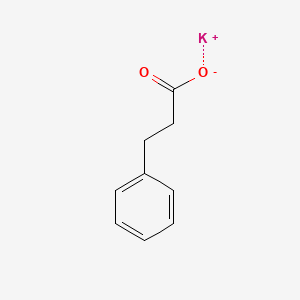 Chemical structure of Potassium 3-phenylpropanoate