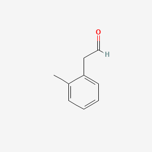Chemical structure of Benzeneacetaldehyde, 2-methyl-