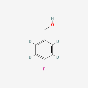 Chemical structure of 4-Fluorobenzyl-2,3,5,6-D4 alcohol
