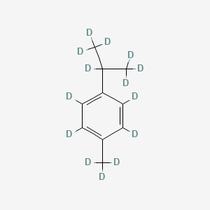 Chemical structure of 2-(4-Methylphenyl)propane-D14