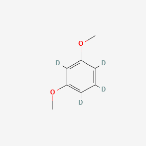 Chemical structure of 1,3-Dimethoxybenzene-2,4,5,6-d4