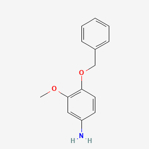Chemical structure of 4-(Benzyloxy)-3-methoxyaniline