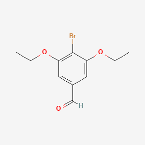 Chemical structure of 4-Bromo-3,5-diethoxybenzaldehyde