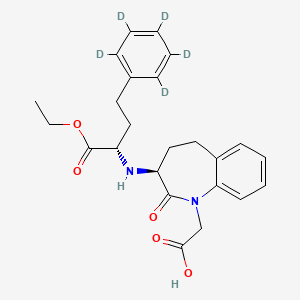 Chemical structure of Benazepril-d5