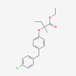 Chemical structure of Beclobrate