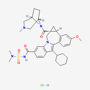 Chemical structure of BECLABUVIR HYDROCHLORIDE