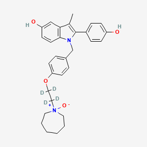 Chemical structure of Bazedoxifene-d4 N-Oxide