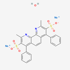 Chemical structure of Bathocuproinedisulfonic acid disodiuM salt hydrate