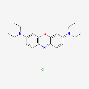 Chemical structure of Basic Blue 3