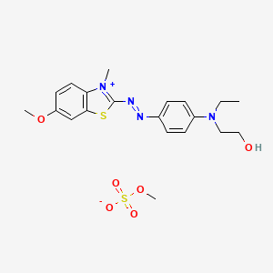 Chemical structure of Basic Blue