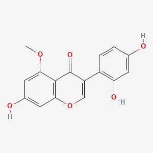 Chemical structure of Barpisoflavone A