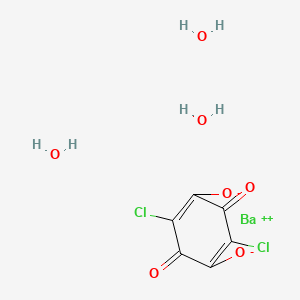 Chemical structure of Barium Chloranilate Trihydrate