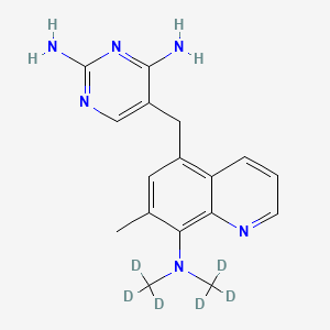 Chemical structure of Baquiloprim-d6