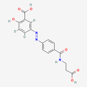 Chemical structure of Balsalazide-d3