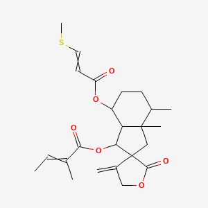 Chemical structure of Bakkenolide IIIa