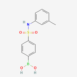Chemical structure of 4-(3-Methylphenylsulfamoyl)benzeneboronic acid